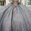 SE006-1 Tulle Lace Beaded Quinceanera Dresses Ball Gown Sweet 16 Birthday Dresses