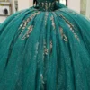SE007-1 Gorgeous Glittery Tulle Appliqued Quinceanera Dresses Off Shoulder Sweet 16 Party Gowns